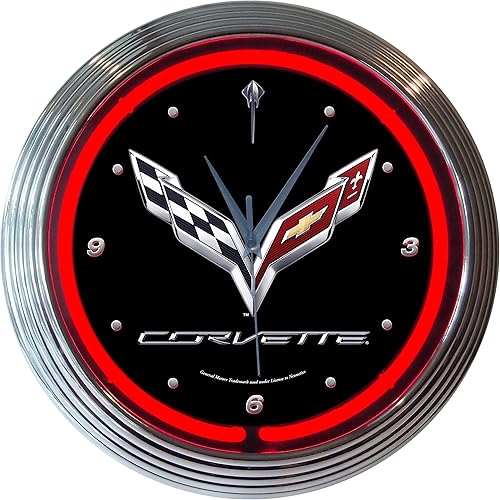 Corvette Neon Wall Clocks image