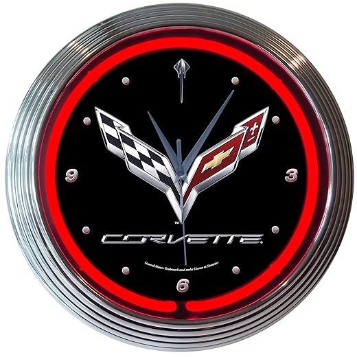 Neonetics Corvette C 7 Neon Clock Neonetics Corvette C 7 Neon Clock product image