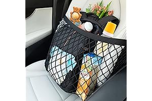 Premium Car Organizer: Passenger Seat Cargo Net for Storage Solutions & Front Seat Organizer