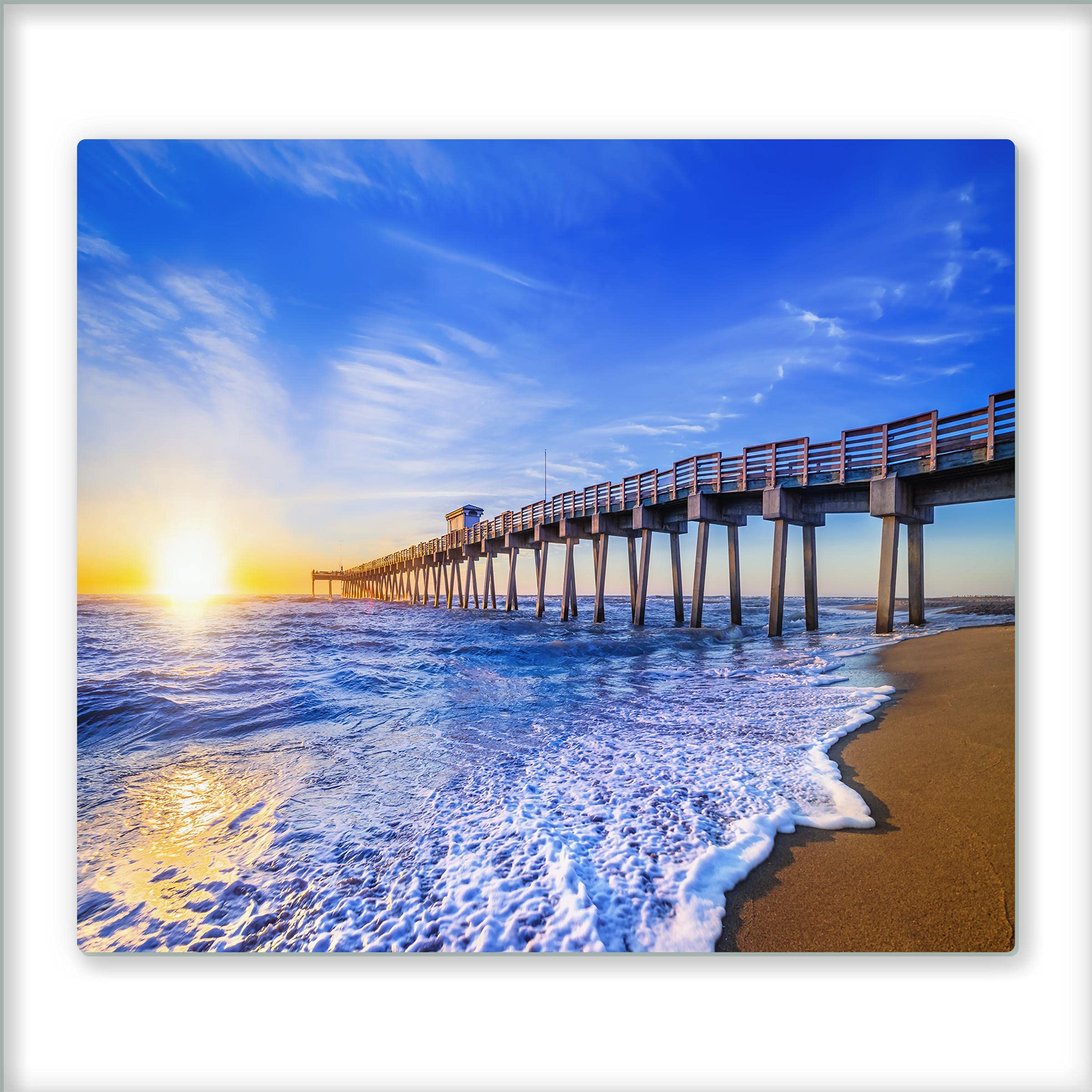 Canvas Fly Herdabdeckplatte 60x52 Cm - Glas Mit Silikonnoppen, Spritzschutz & Schneidebrett