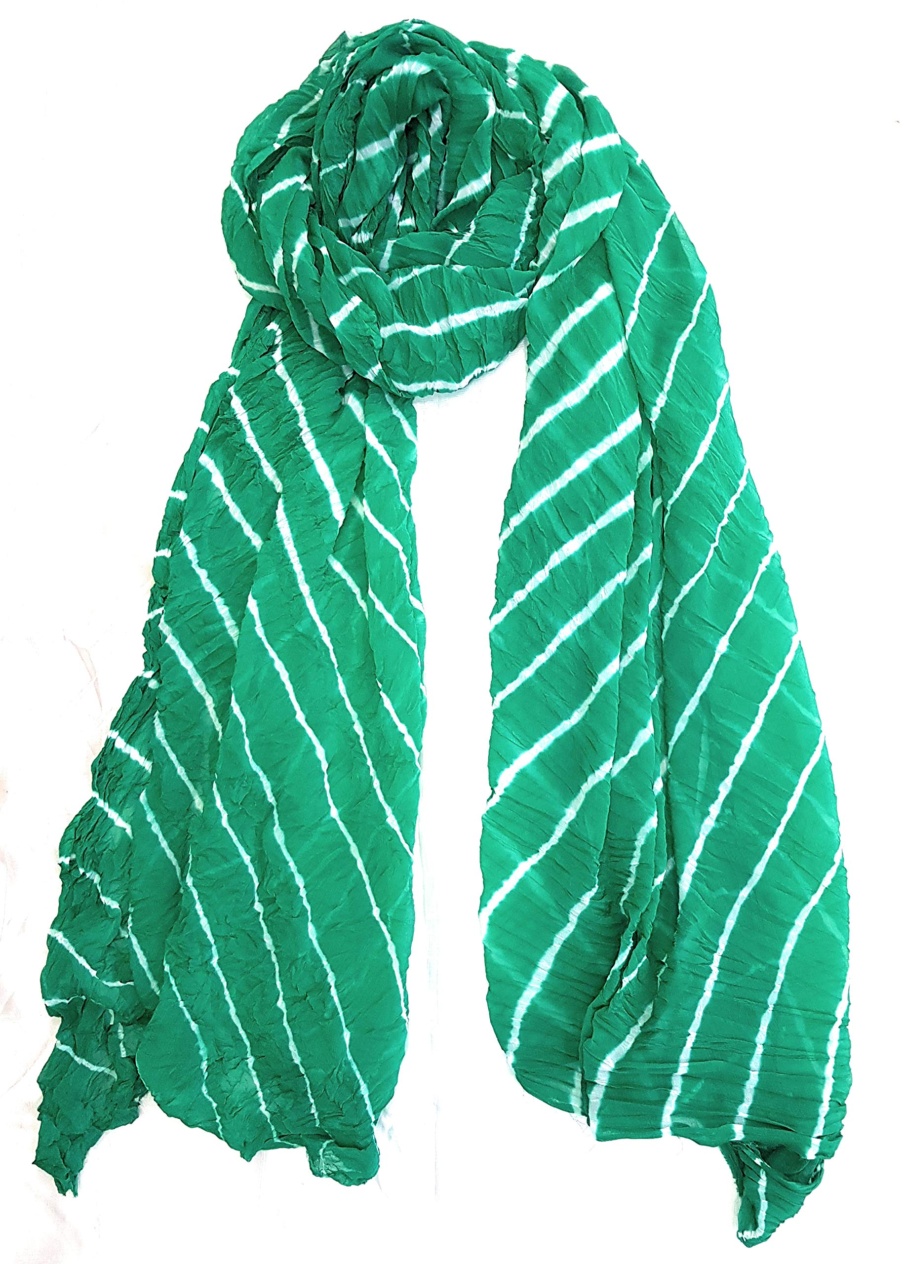 M S BANDHANI Women's Leheriya Chiffon Dupatta