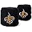 NFL New Orleans Saints Franklin Sports New Orleans Saints Embroidered Wristbandsnfl Embroidered Wristbands, Black, One Size