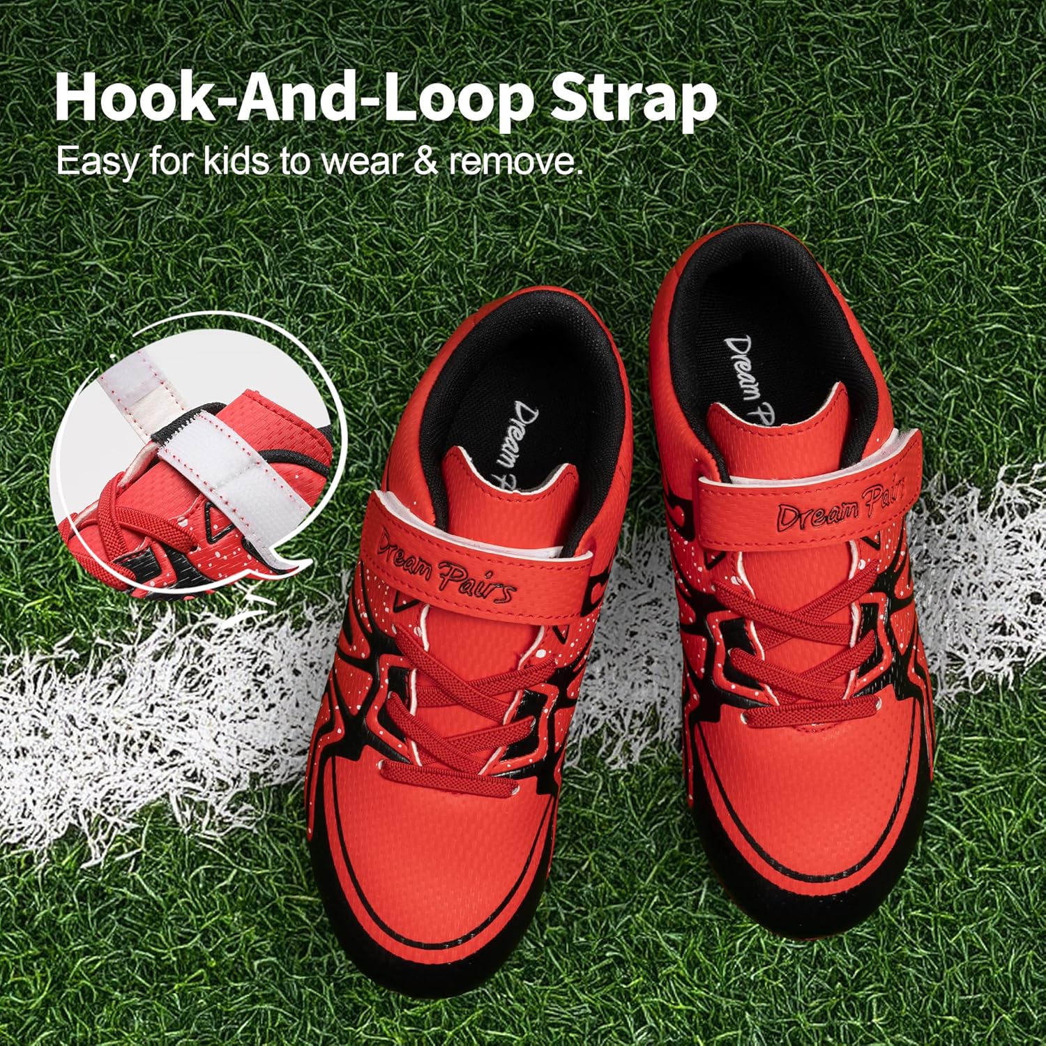 DREAM PAIRS Boys Girls Soccer Cleats Kids Youth Multi Ground Outdoor Football Shoes for Little/Big Kid - Image 8