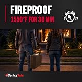SentrySafe 1160 ognioodporne pudełko blokujące, 0,25 stóp sześciennych, czarny, 4,5 kg