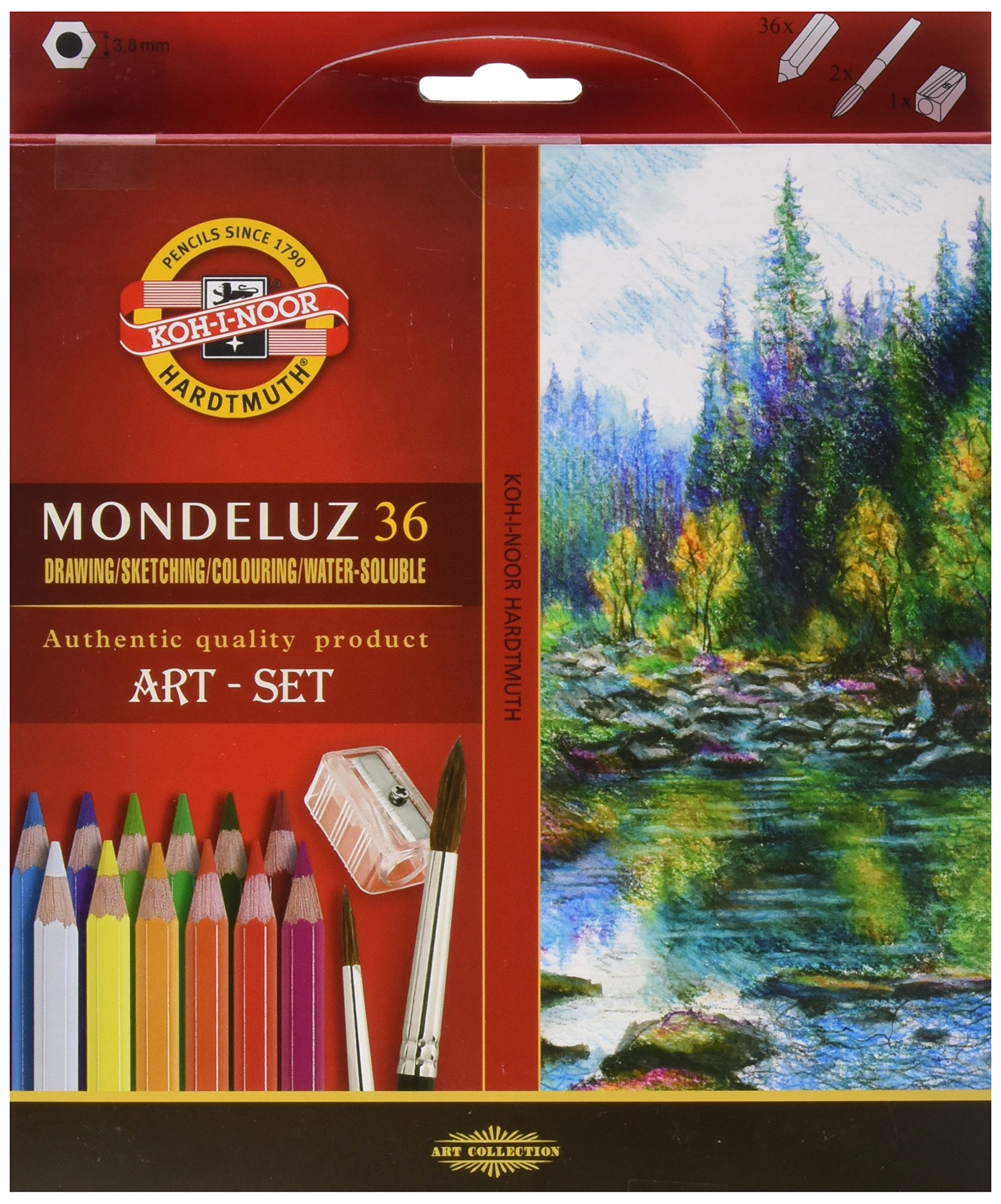 Amazon | 【KOH-I-NOOR】 コヒノール Mondeluz Aquarell Drawing Set