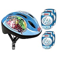 Stamp – Protezione Set di Casco + genouilleres e coudieres Bicicletta – Avengers