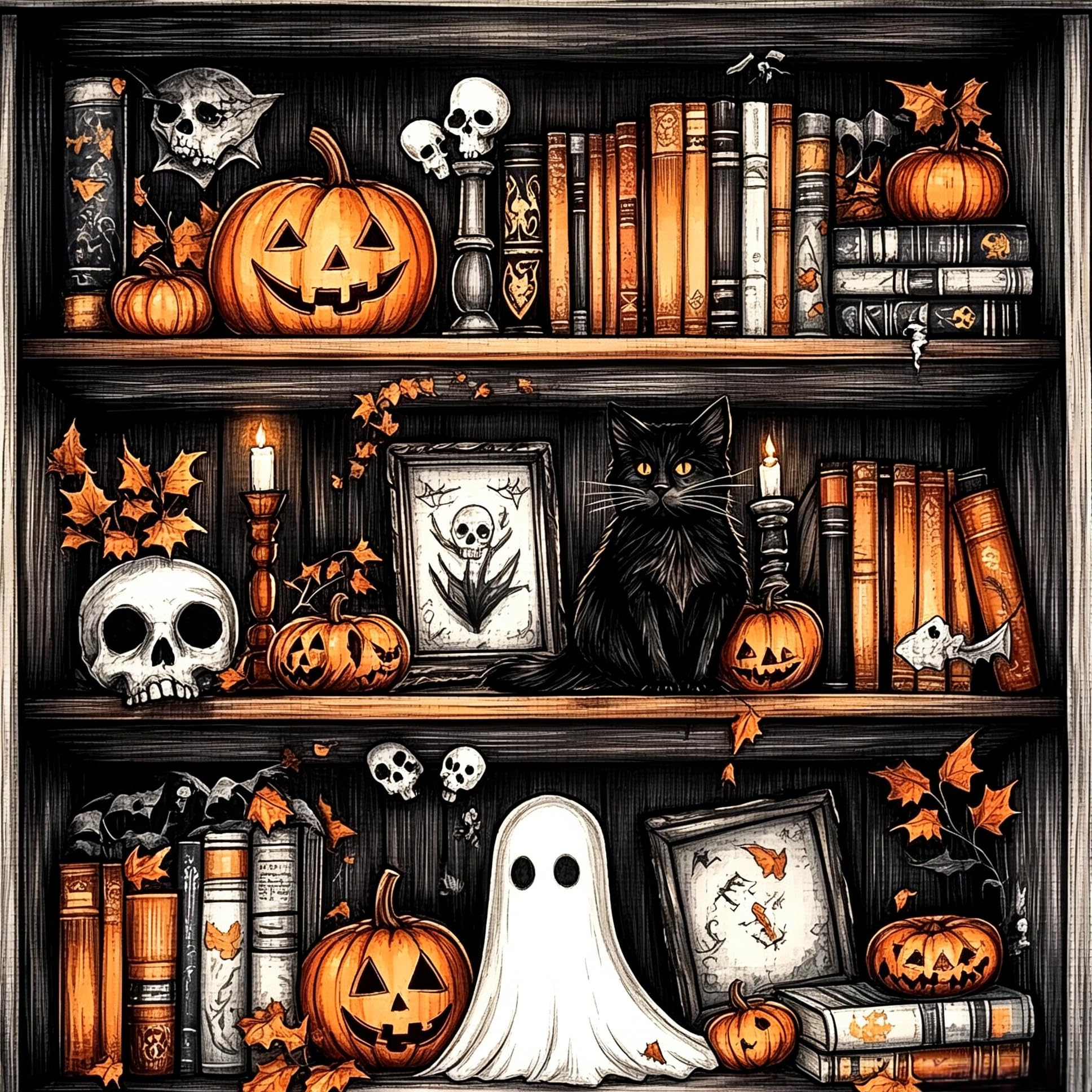 Beginner Cross Stitch Kits - Easy Halloween Crafts -1
