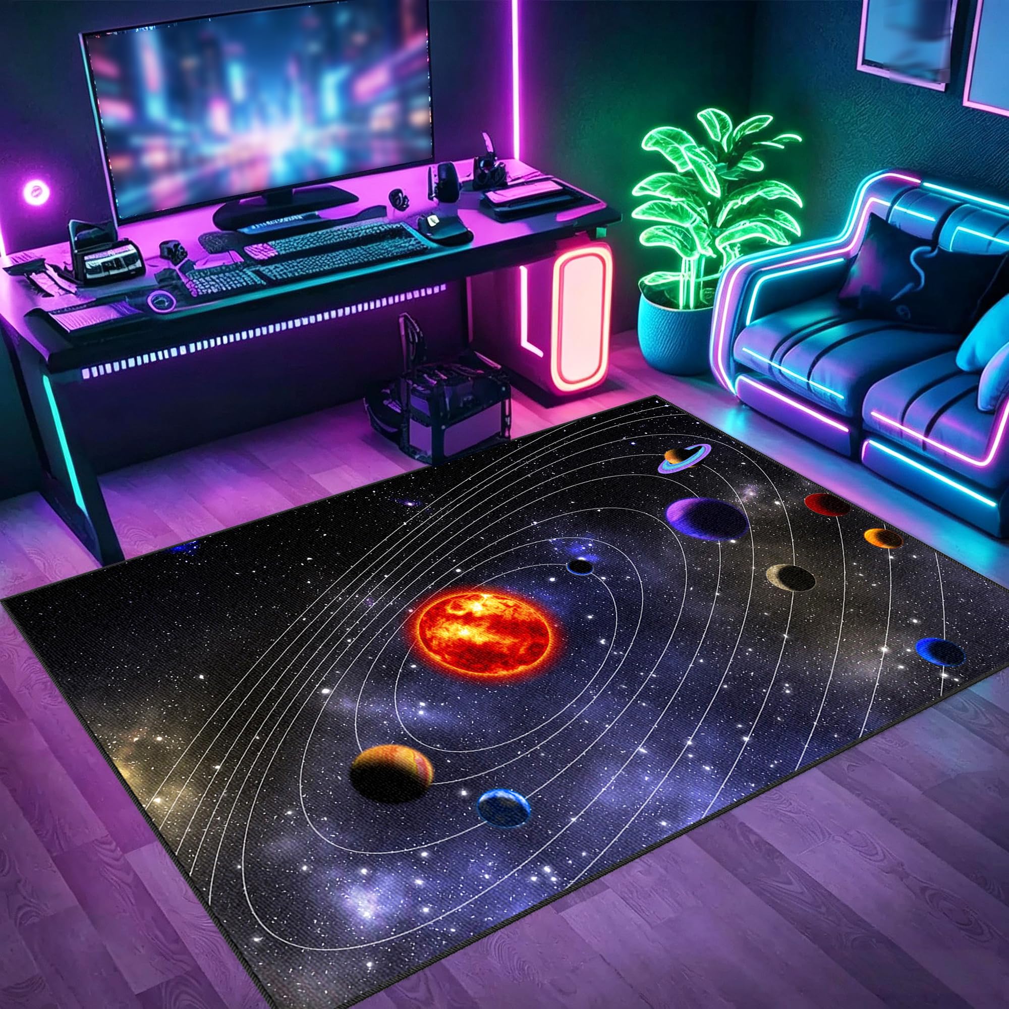 Tapis sol gamer antidérapant pour éviter les rayures de chaise de bureau
