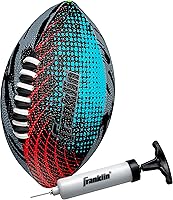 Franklin Sports Mystic Mini Football for Kids - Soft Foam Cover, Space Lace Grip, Air Pump Included - Safe Beginner Ball