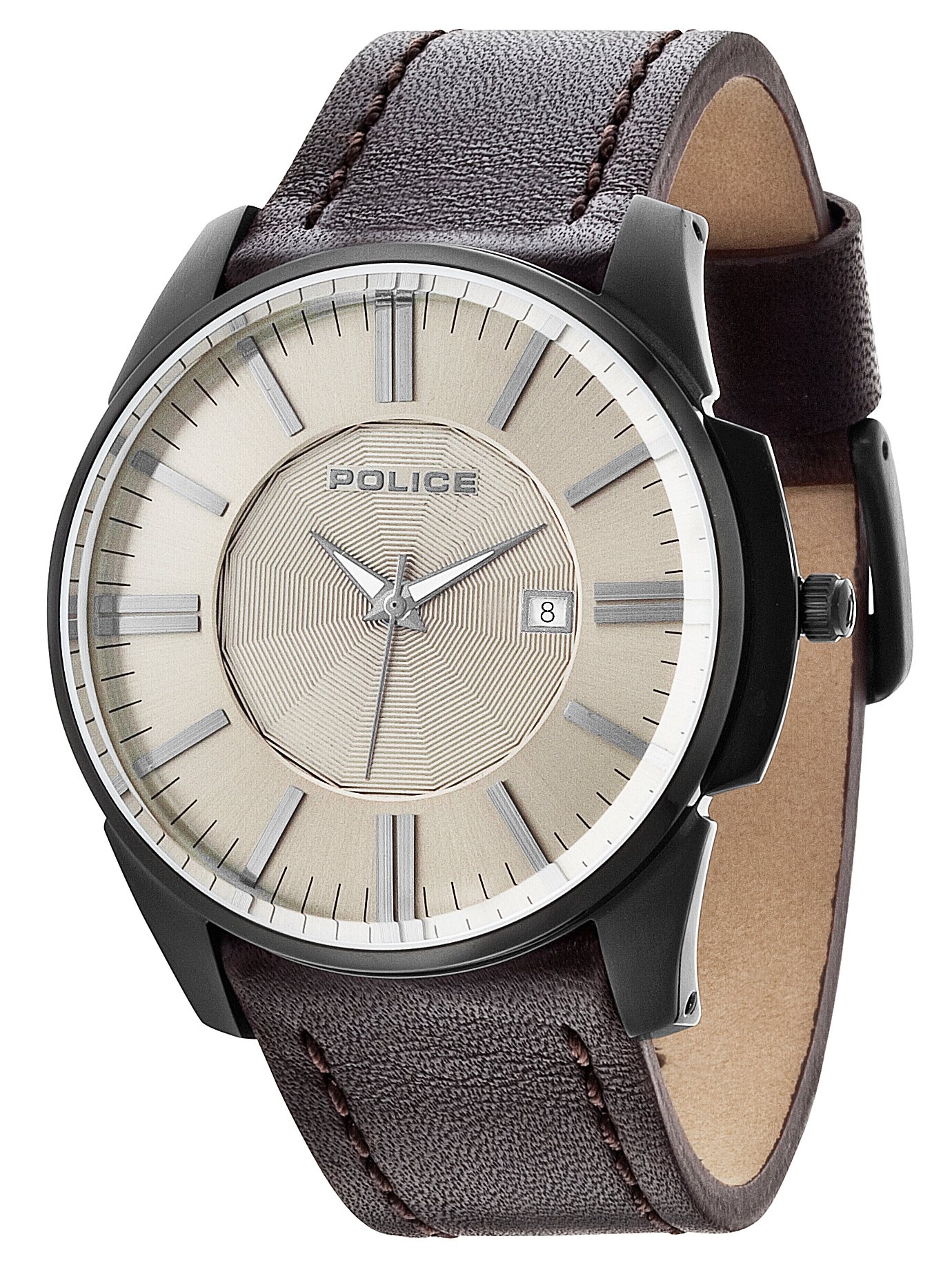 Police Orologio Uomo PL14384JSB.19 – Cassa Acciaio, Quadrante Beige E Cinturino In Pelle Marrone - 4