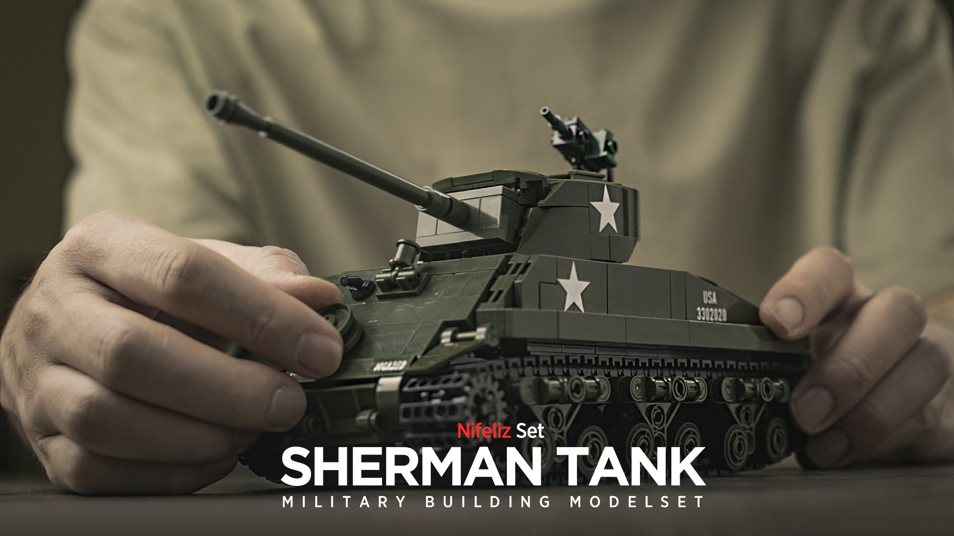 Amazon.co.jp: Nifeliz M4A3E8 戦車ブロックおもちゃ シャーマン戦車