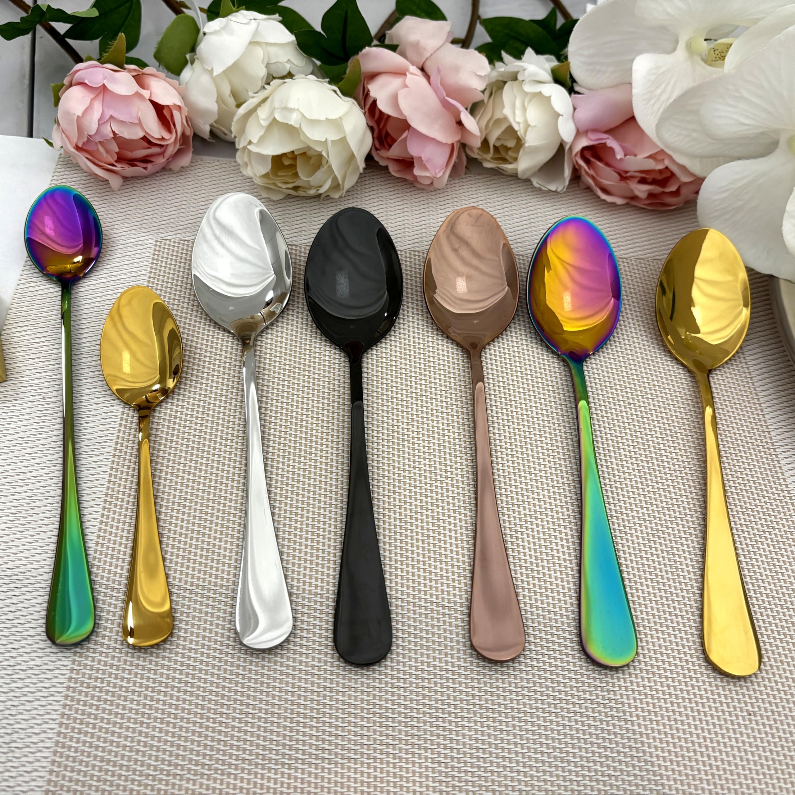 Gravierter Eislöffel mit personalisiertem Text, individuelle Gravur auf Löffel und Griff, inklusive Geschenkverpackung wählbare Größe und Farbe.