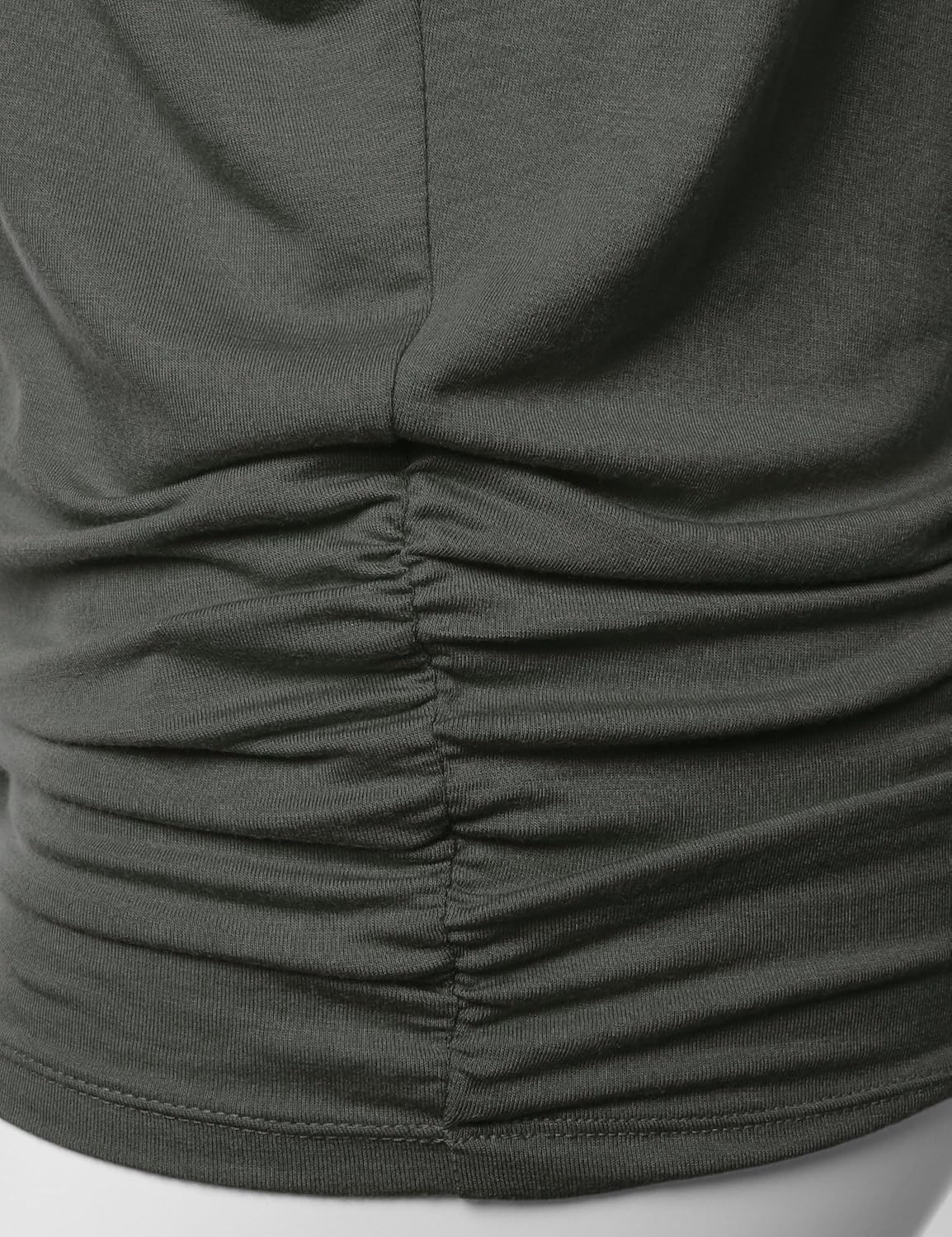 URBANCLEO Womens Dolman Sleeve Top Boatneck Drape Shirts Small Awts055_charcoal