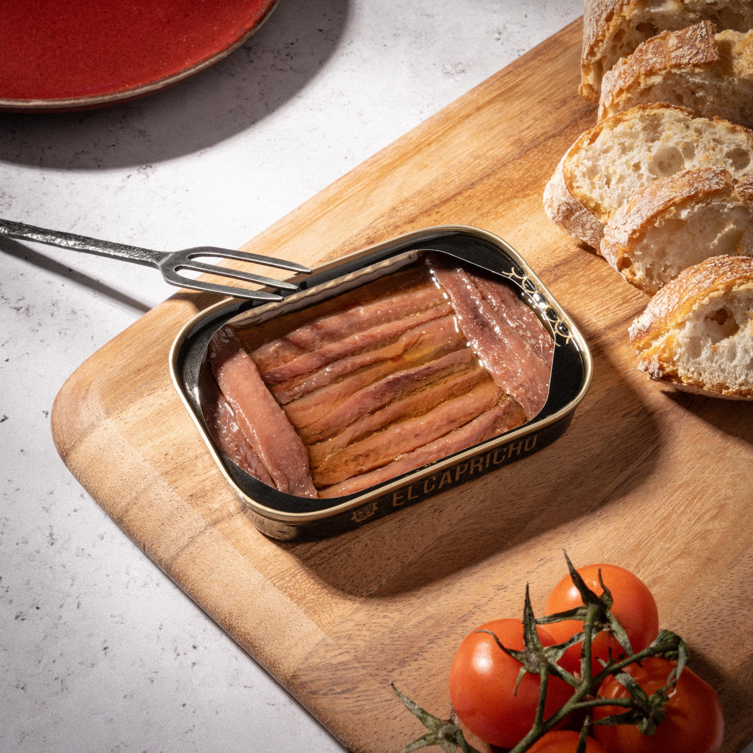 EL CAPRICHO Filetes de Anchoa de Santoña Dingley S en Aceite de Oliva Virgen Extra, 24 Filetes, 95 g Neto (Pack de 2)