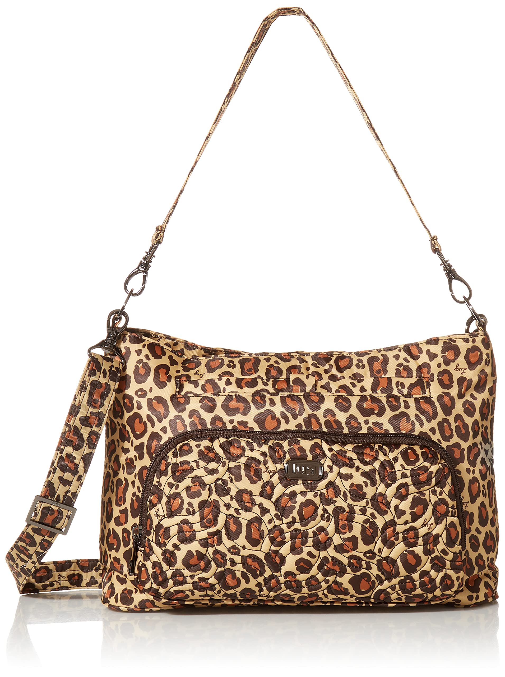 Samba XL Convertible Crossbody Bag, Leopard Brown