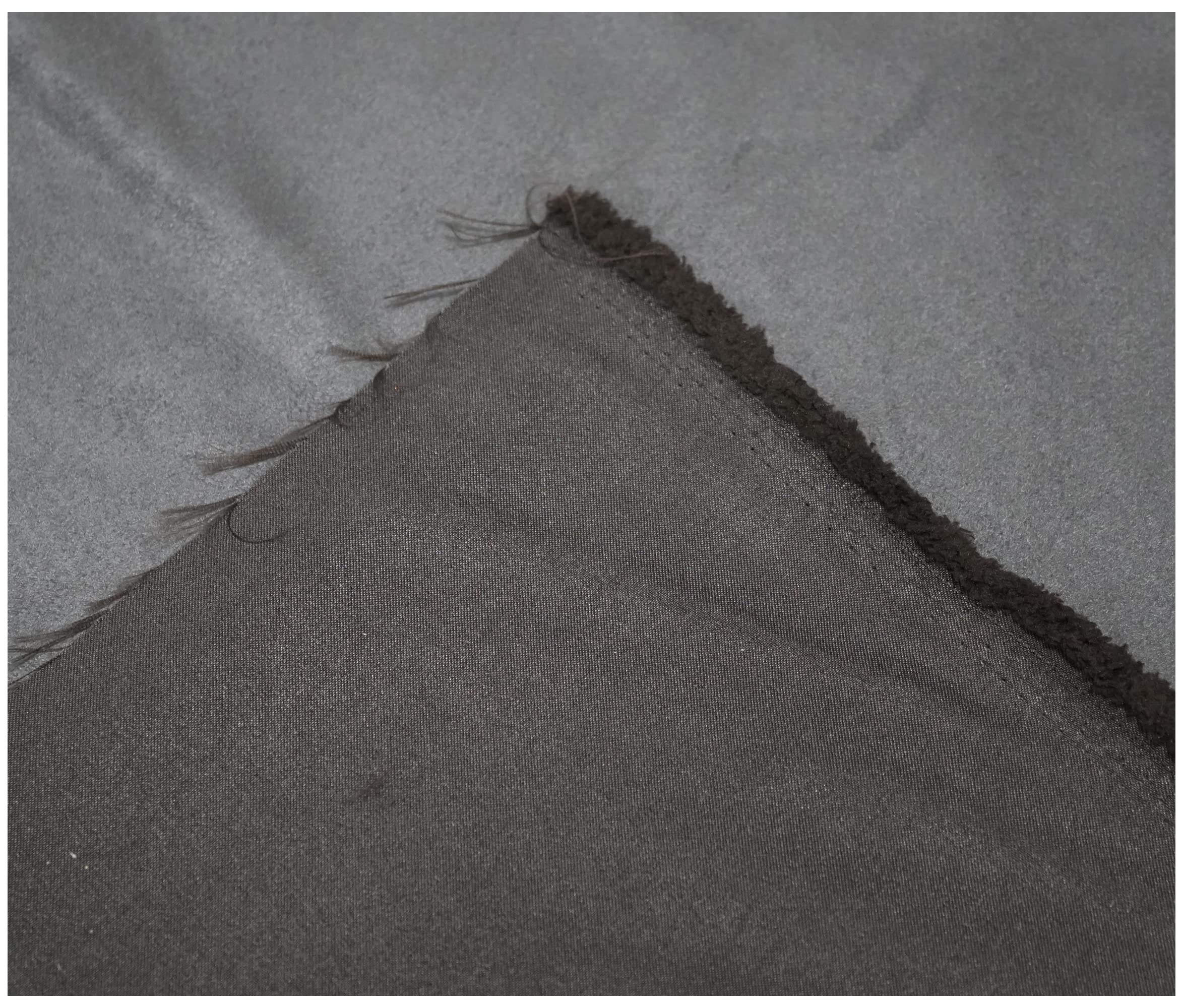 Faux Suede Soft Touch Leatherette Upholstery Fabric for Furnishings Cushions Curtain (300 x 150cm (3 Metre), Pewter) - Image 4