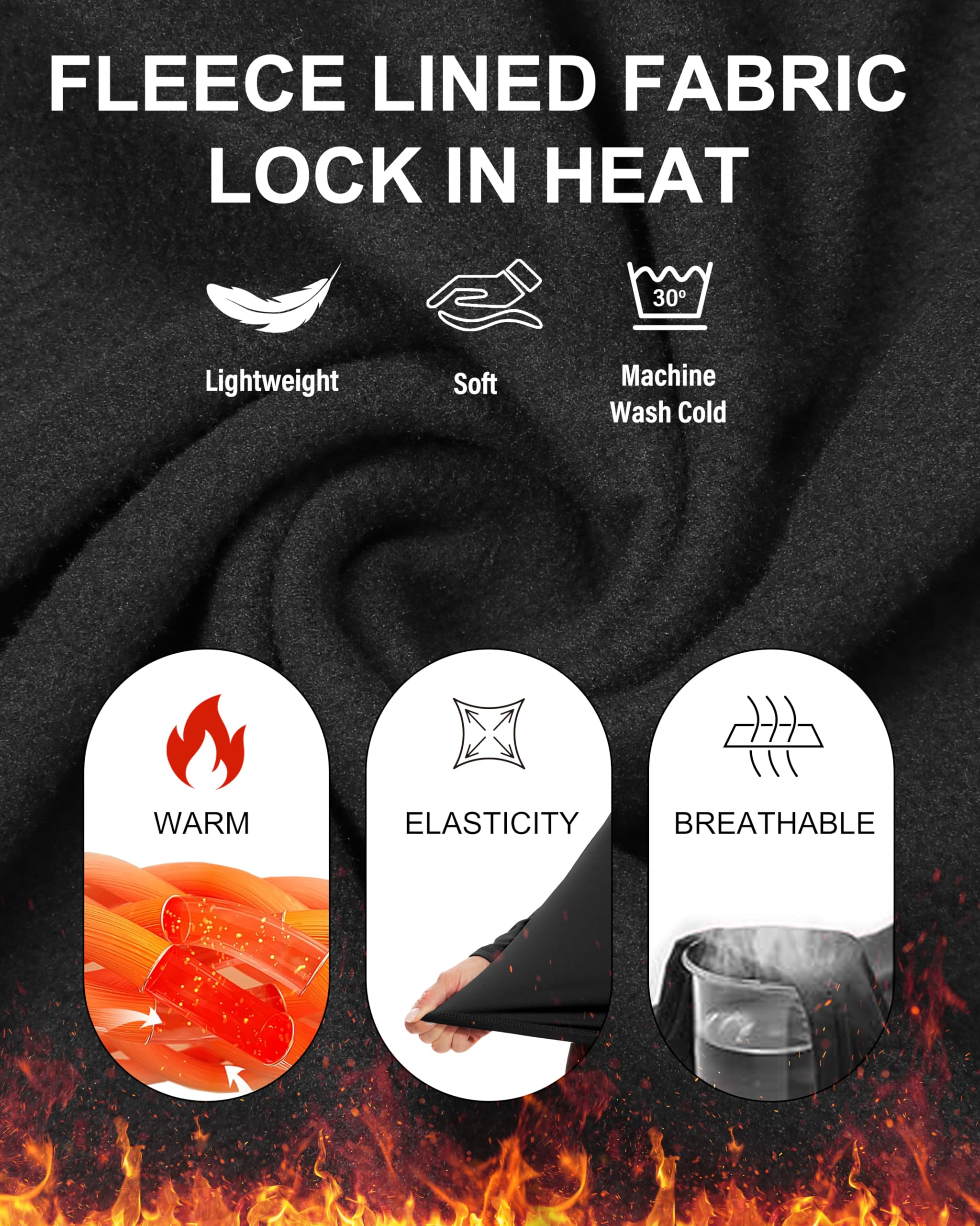 2 Sets Thermal Underwear for Women Long Johns Ultra Warm Fleece Lined Athletic Base Layer Tops & Bottom Pajama