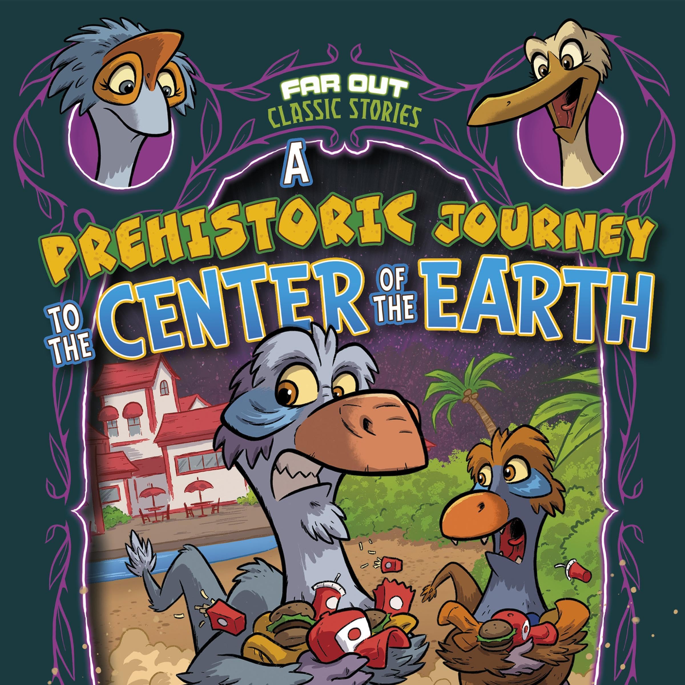 Cover art for A Prehistoric Journey to the Center of the Earth