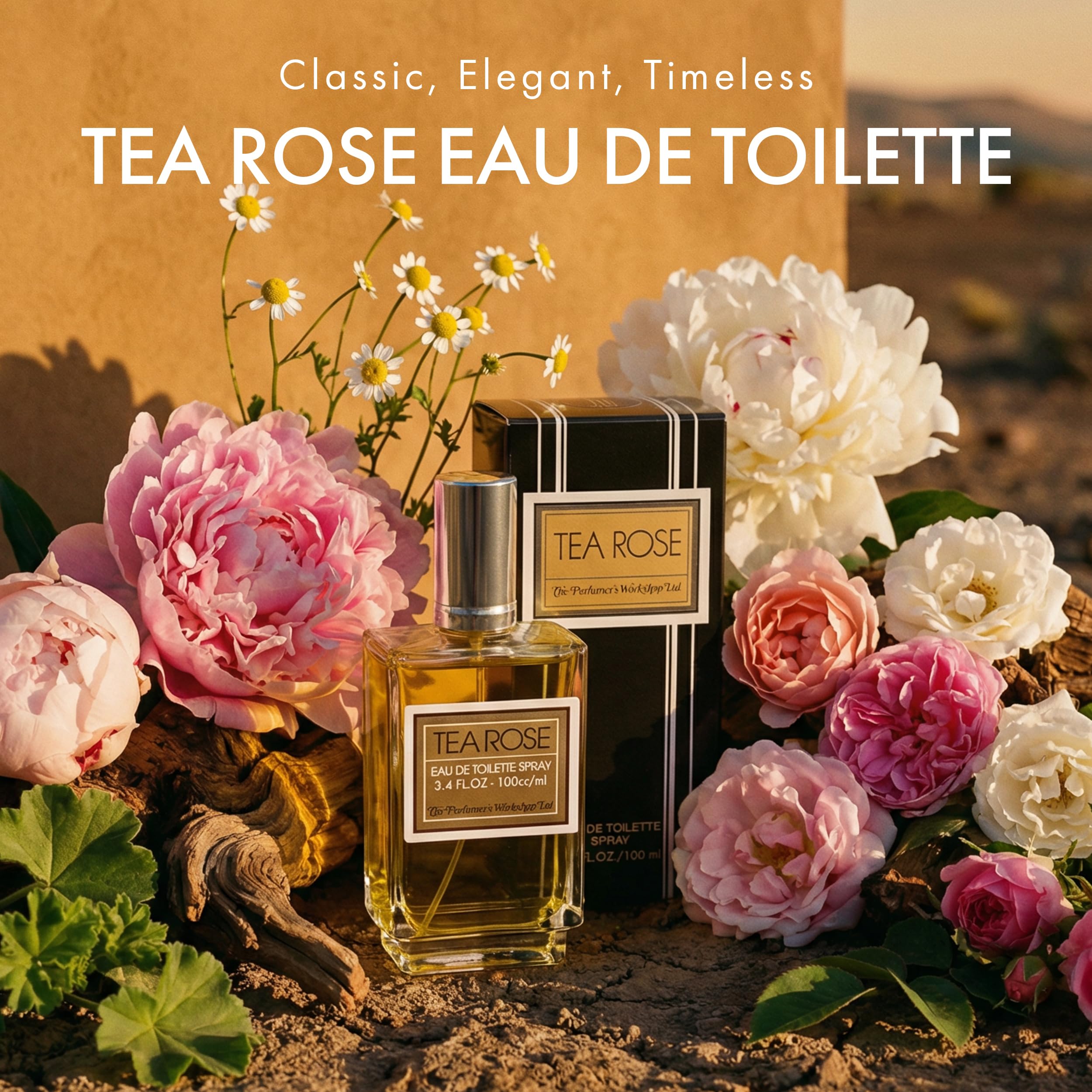 Amazon.com : Perfumer's Workshop Tea Rose For Women - 3.4 Oz Eau