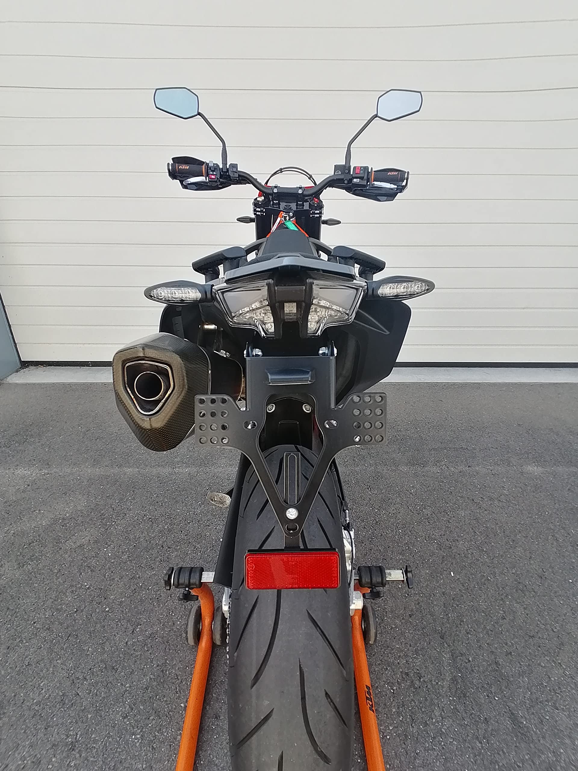 Kennzeichenhalter GroFaTec EVO Set für KTM 690 SMC R 19-26 Kennzeichenträger SMC-R Enduro Supermoto Nummernschild kurzes Heck Heckumbau smcr 690