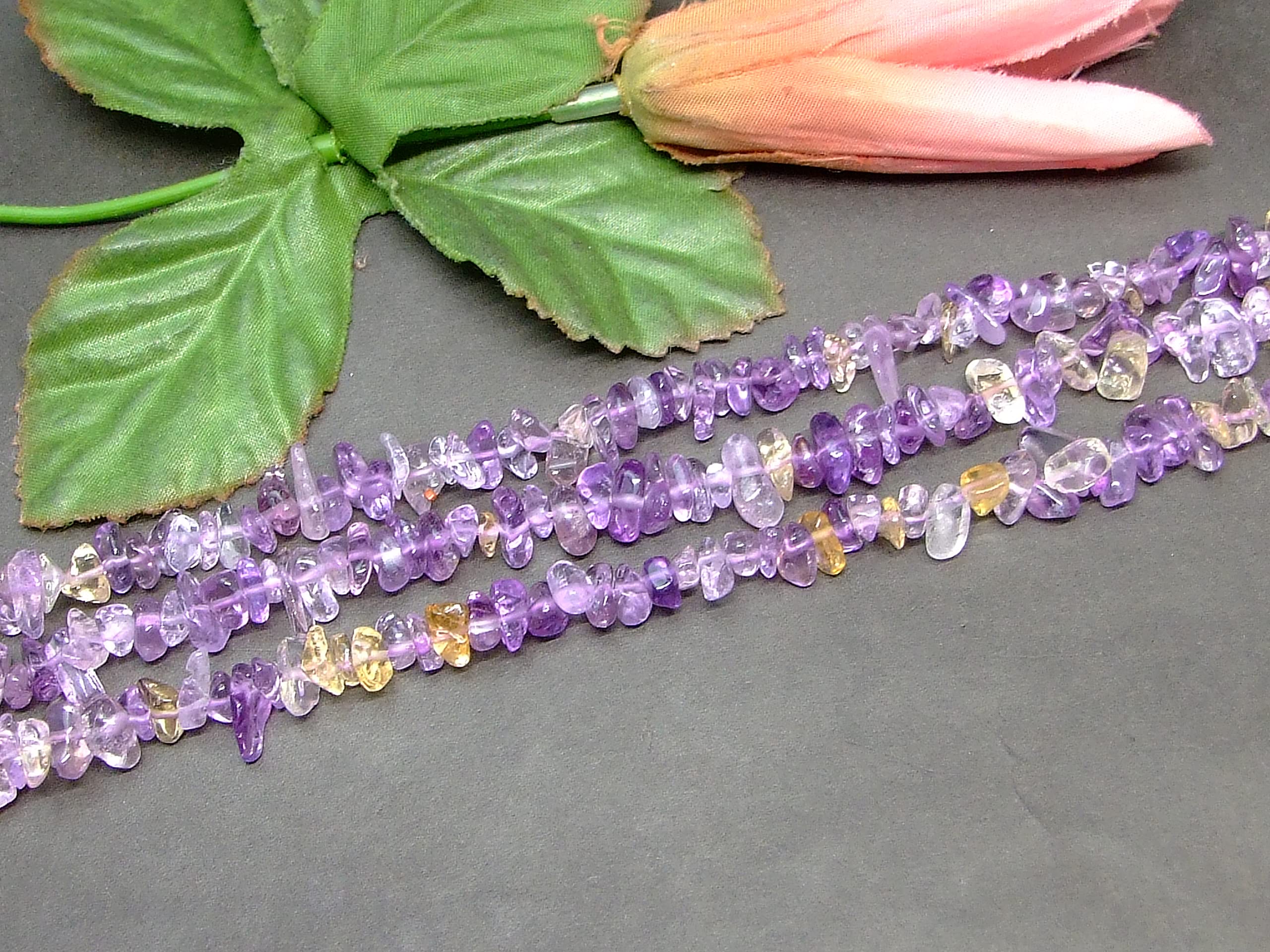 Amazon | g3-561F 1連39cm 通し針、解説書、1mゴム付き アメジスト+