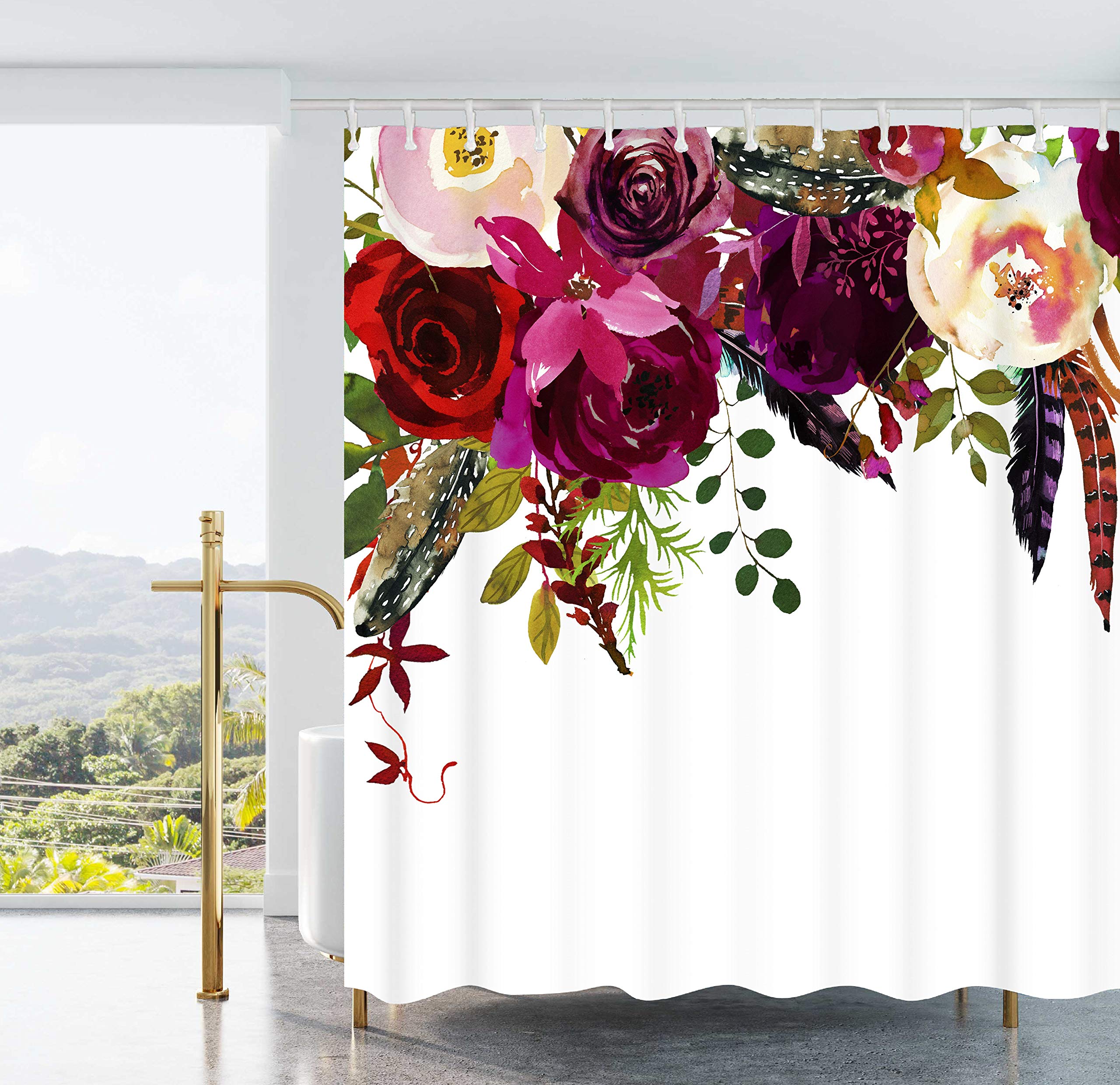 Mauve Shower Curtains Curtains & Drapes