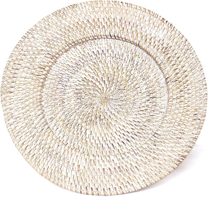 Rattan Charger Plate Placemat Round 34cm Diameter Tablemat Decoration