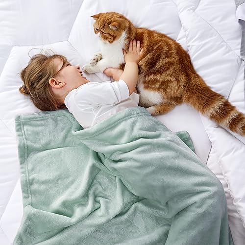 Vista 477 de Bedsure - Manta de vellón, tamaño individual XL, ligera, suave, acogedora, para dormitorio universitario, cama, sofá, viajes y campamento