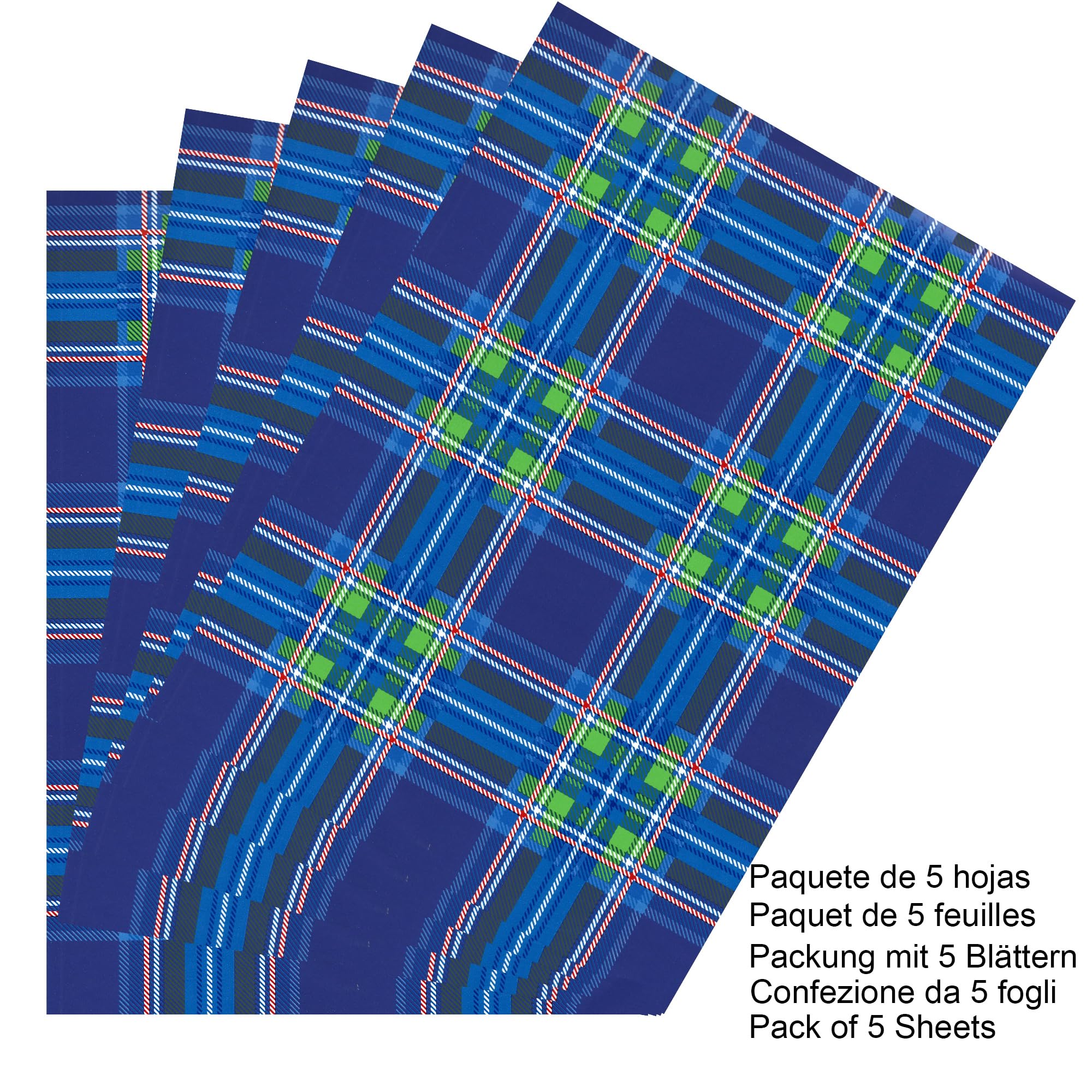 Papier Cadeau écolo ARKRAFT - 5 Feuilles 90x65 Cm - FSC Sans Plastique