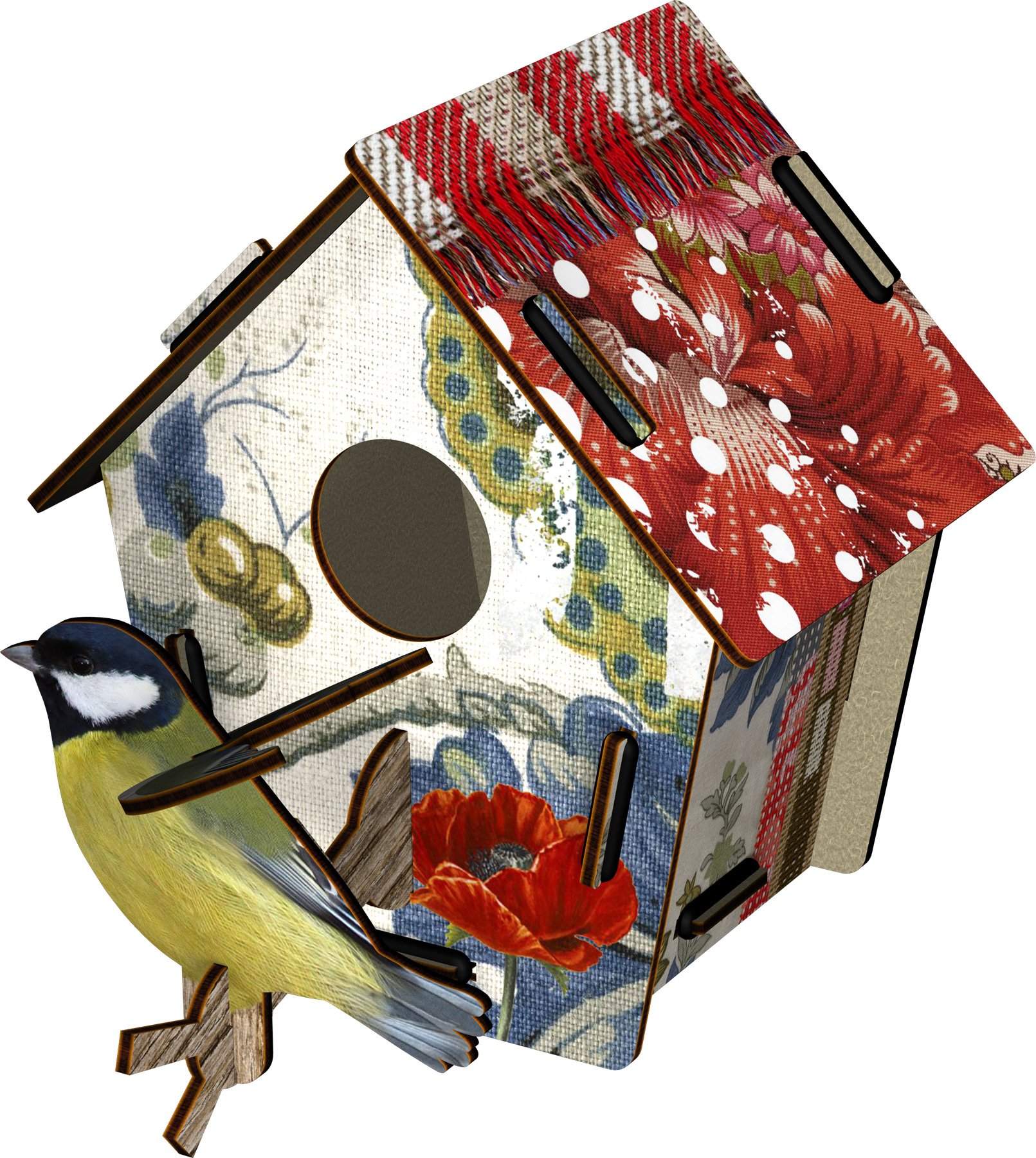 MIHO Bird House Poppy Seed
