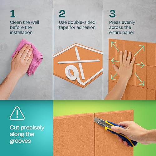 Miniatura 5 de Paquete de 12 paneles acústicos con aislamiento de sonido para paredes 12 x 12 x 0.4 pulgadas Paneles decorativos para amortiguación de sonido para