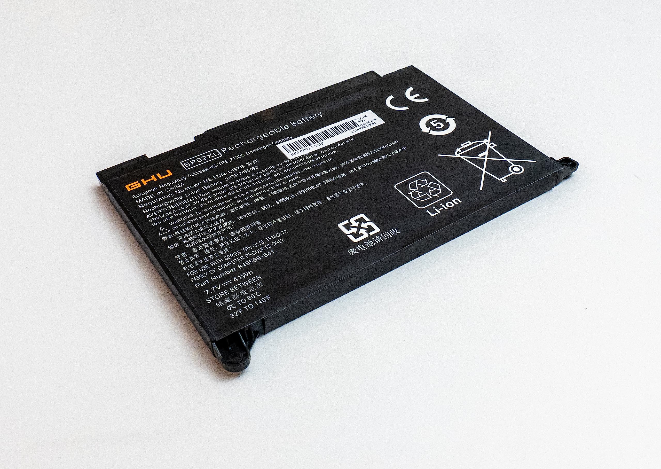 Batteria 5300mAh Per HP BP02XL – Compatibile Con Series 849569-421, HSTNN-UB7B (Infoelettronica)