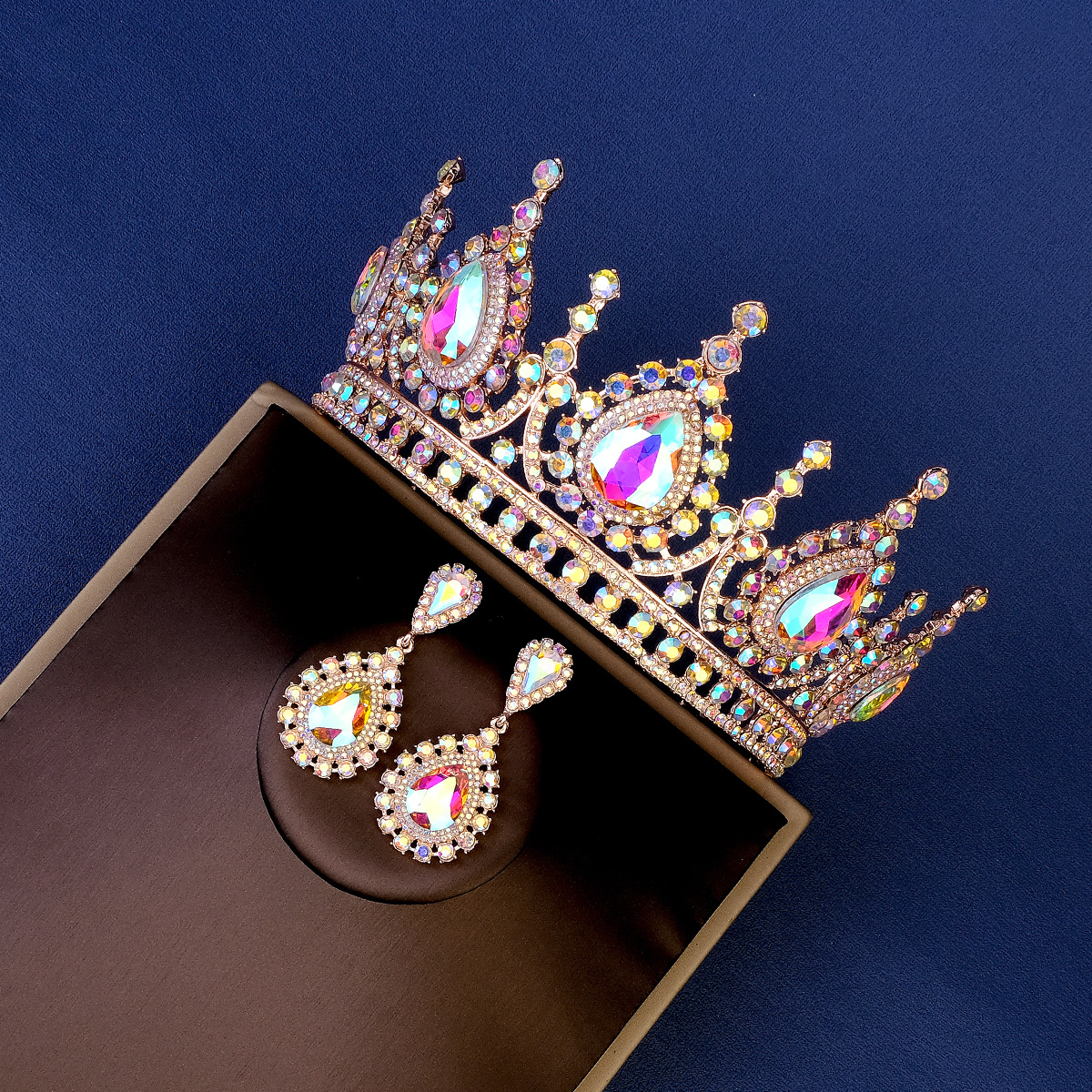 Amazon.com: Women Jewelry Set Tiara Set with Earrings Gothic 
