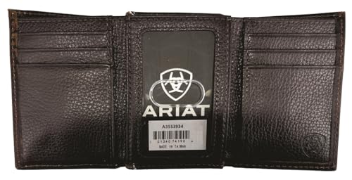 Custom Come And Take It ARIAT Ghost Flag Trifold Leather Wallet2