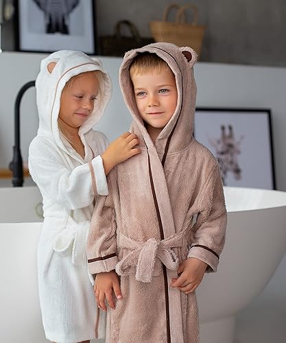 Miniatura 6 de Premium Soft Bath Robe for Toddlers Babies Kids - Rayon from Organic Bamboo Toddler Robe with Hood - Girls Robe Boys Robe