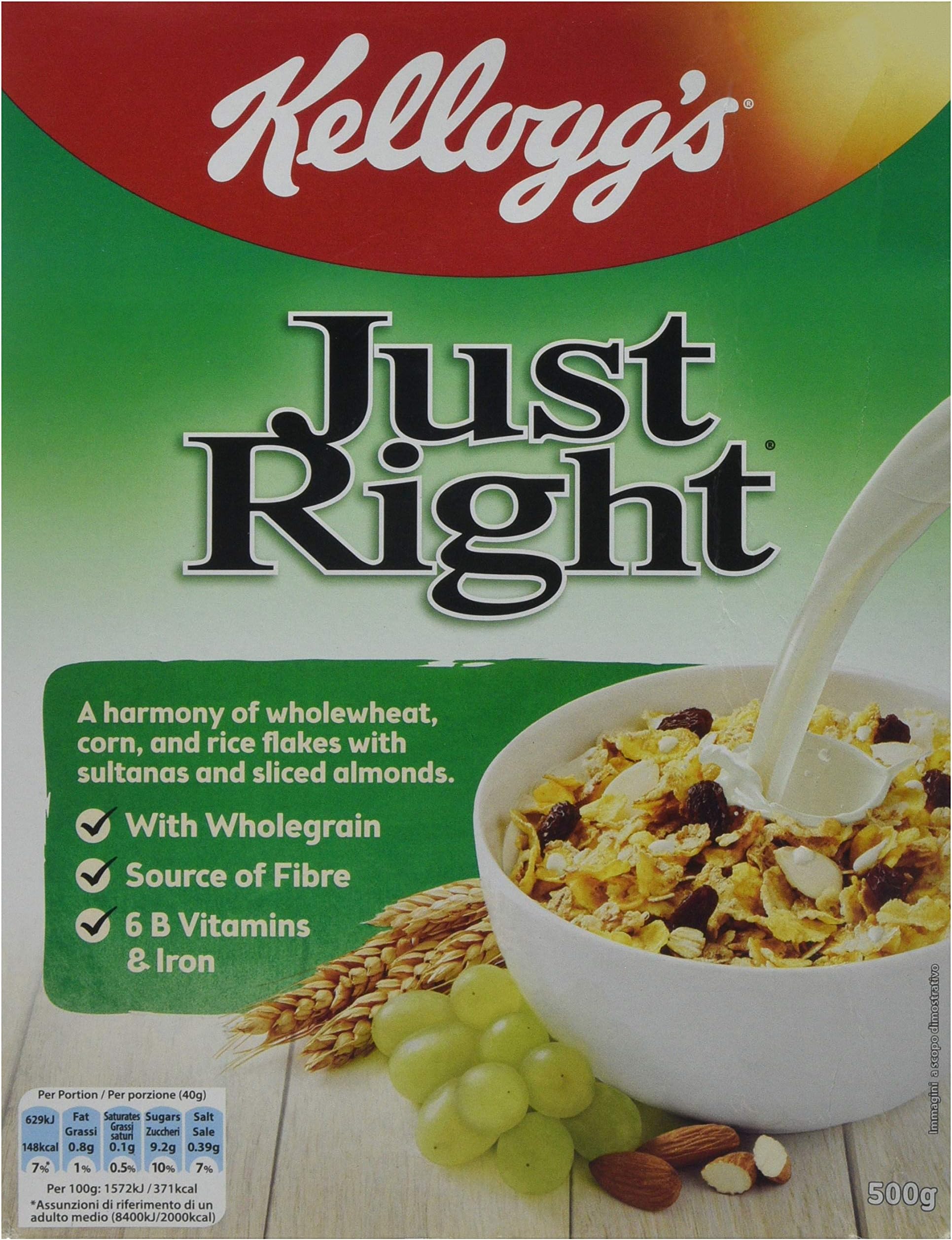Kellogg's Just Right Original Cereal, 500g