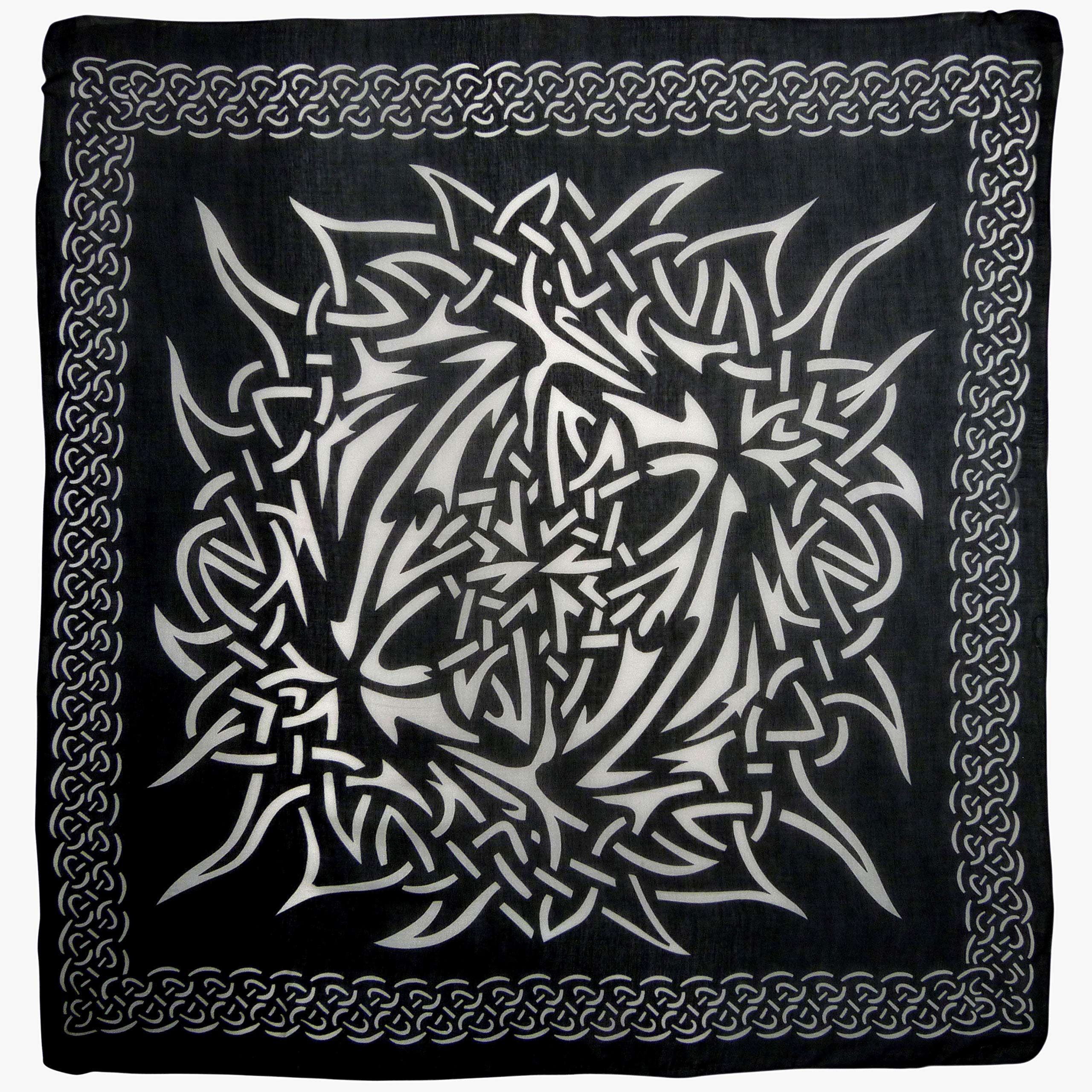 Pickled Moon Black Celtic Wall Hanging Tribal Scarf