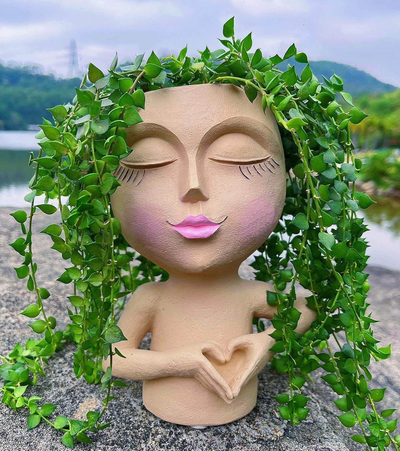 Face Planter Pot Head Planter Pot Face Flower Pots Unique