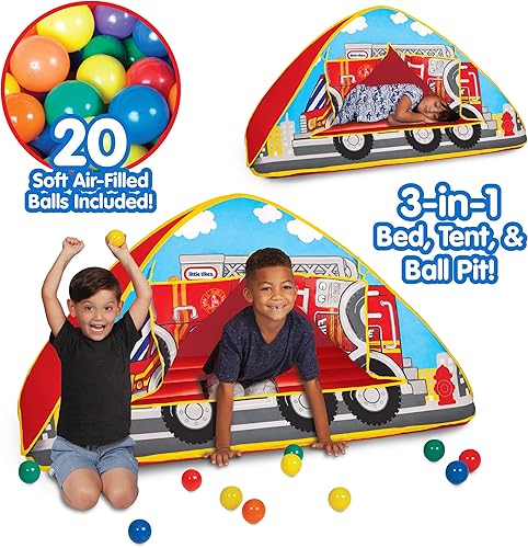 Miniatura 3 de Little Tikes Tienda de campaña de camión de bomberos, juguete