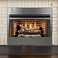 Vista 5 de Pleasant Hearth 42 pulgadas Radiant Zero Clearance Universal Vent Free Firebox, negro - PHZC42F