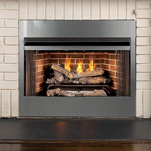 Miniatura 5 de Pleasant Hearth 42 pulgadas Radiant Zero Clearance Universal Vent Free Firebox, negro - PHZC42F