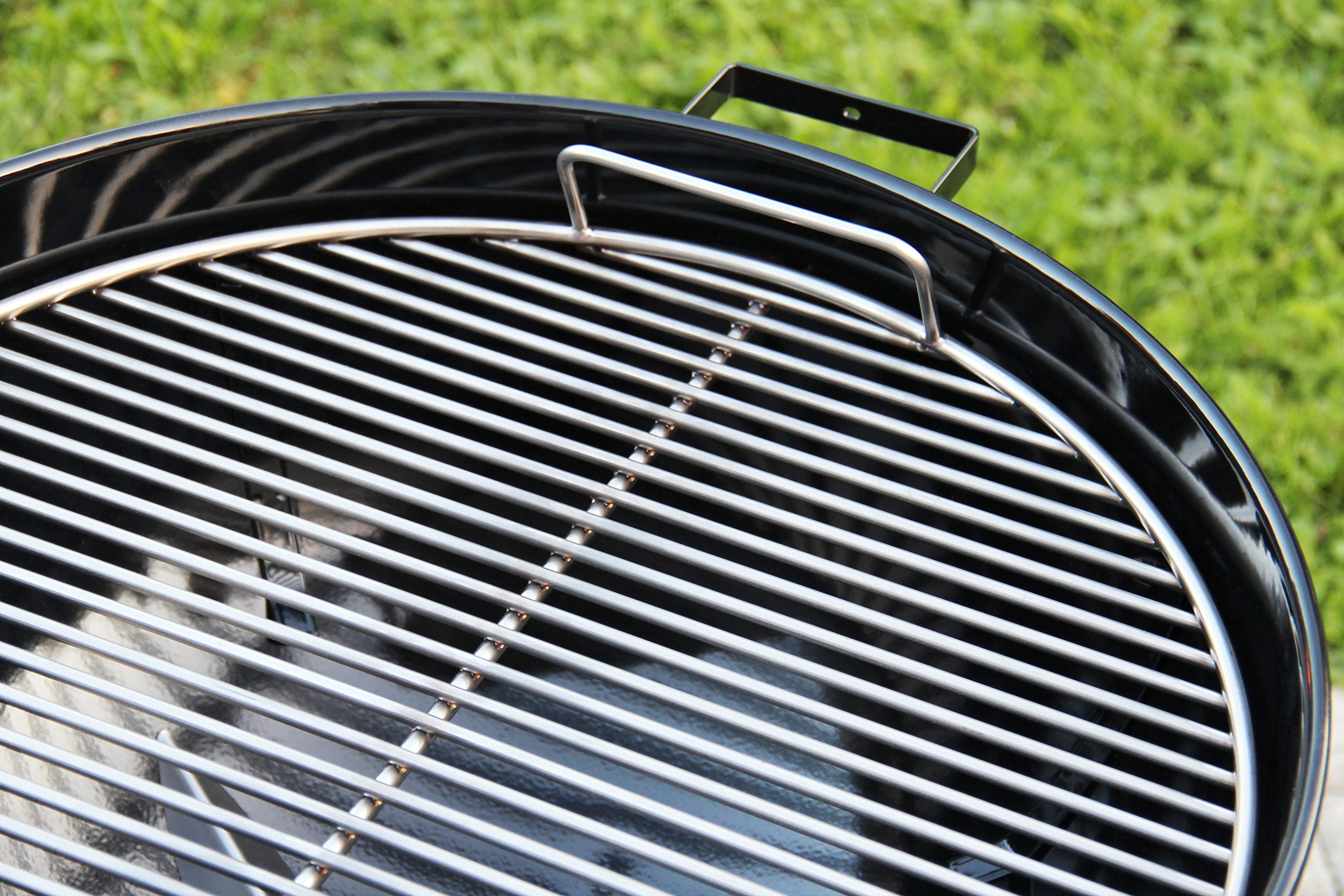 Aufklappbarer Grillrost Für Kugelgrill – 45,7 Cm, Edelstahl 304, Mit 2-Zonen-Kochen & Scharnier