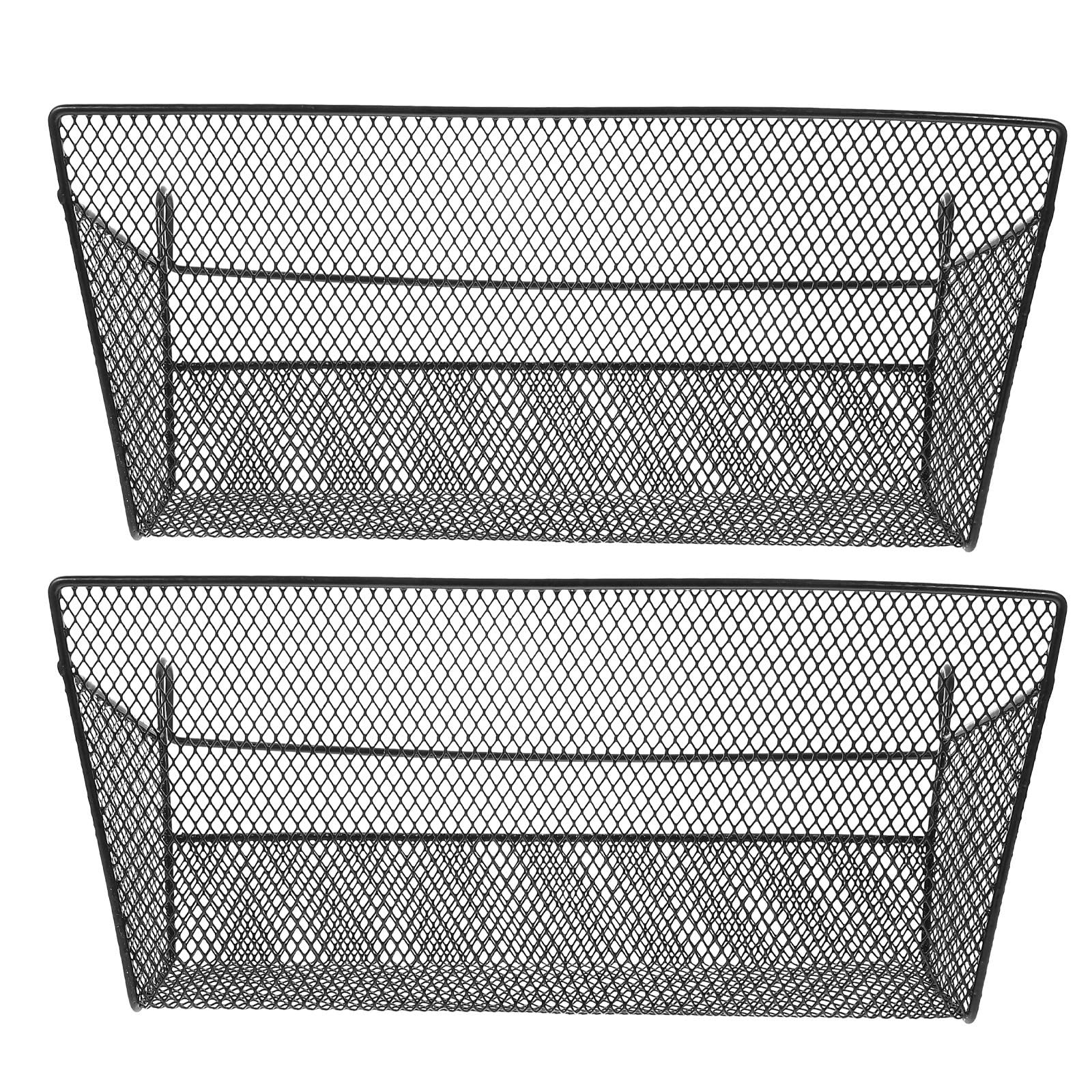 Panier suspendu de rangement en fer noir (lot de 2) pour organiser les dortoirs
