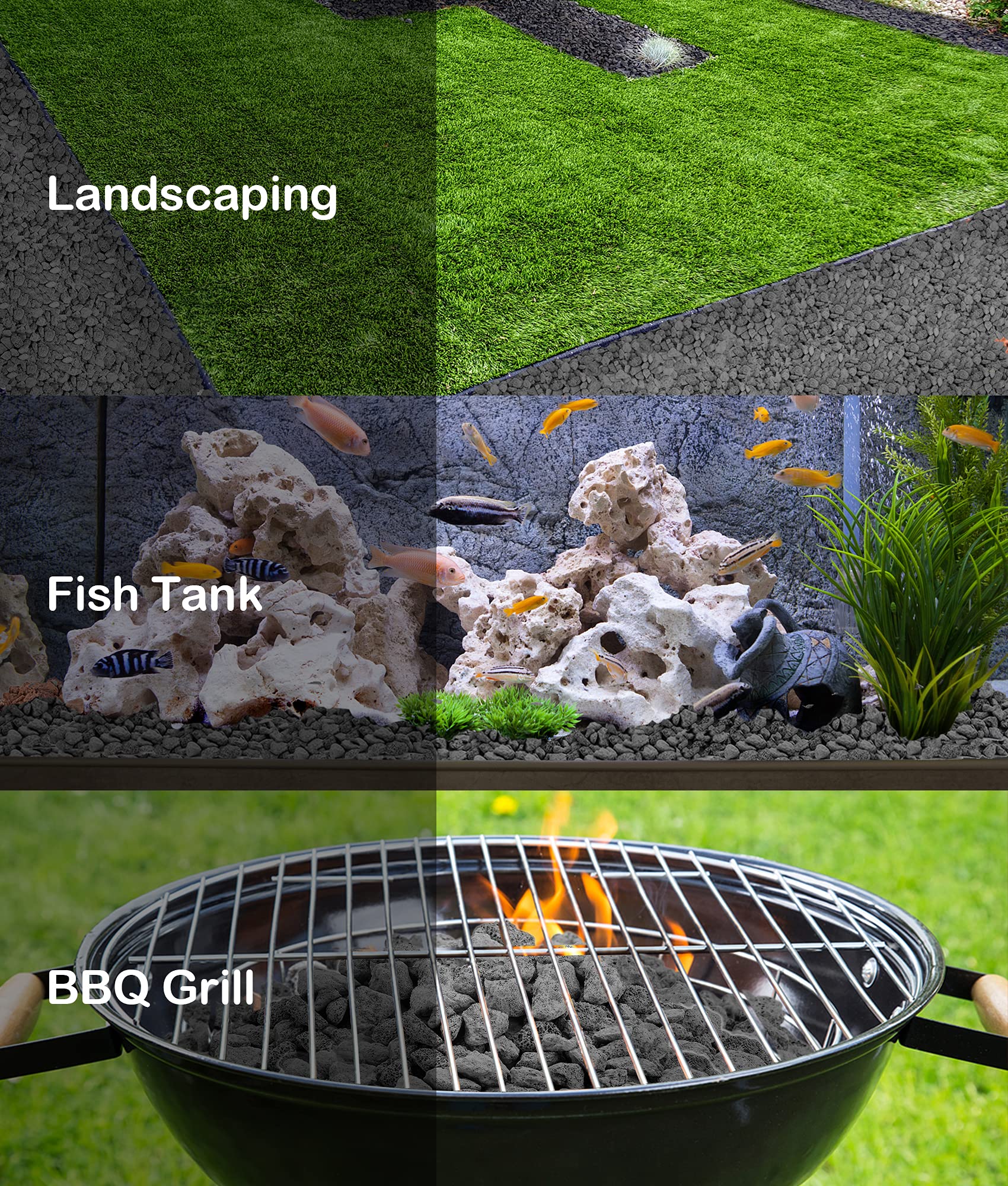 Stanbroil Lava Rock - Fire Pit & Fireplace Decor -5