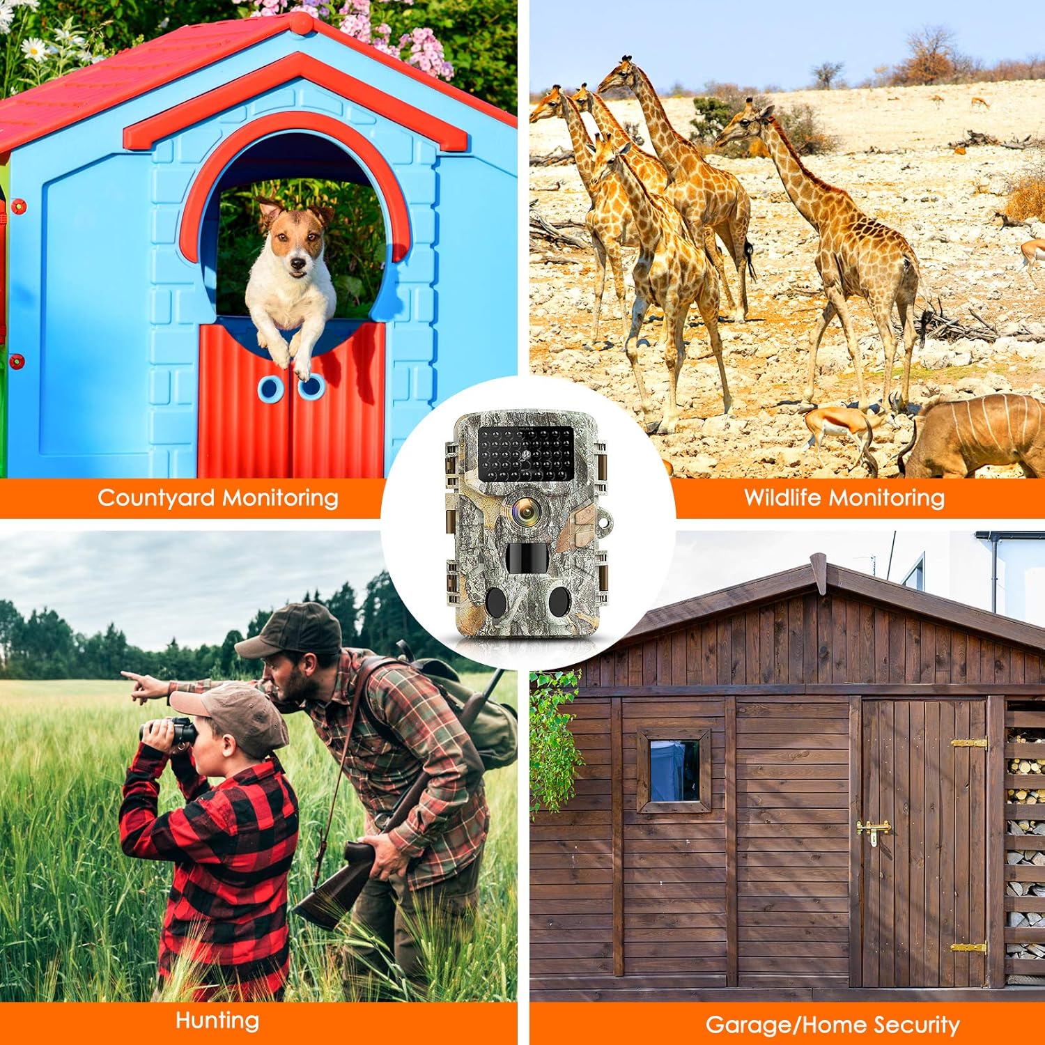 Lіmіtеd Stосk KUFA T1 Hunting Game Camera with 32GB SD Card,20MP Trail Camera 1080P Infrared Sensors 2.4” LCD Low Glow Night Vision IR LEDs, 120° Detection Motion Activated Range for Wildlife Monitoring Digital