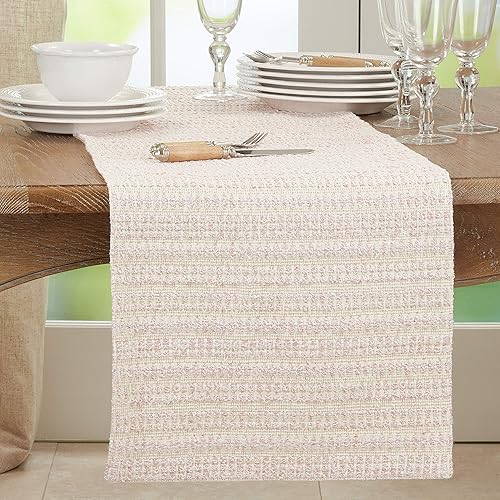 Miniatura 9 de Camino de mesa de línea tejida