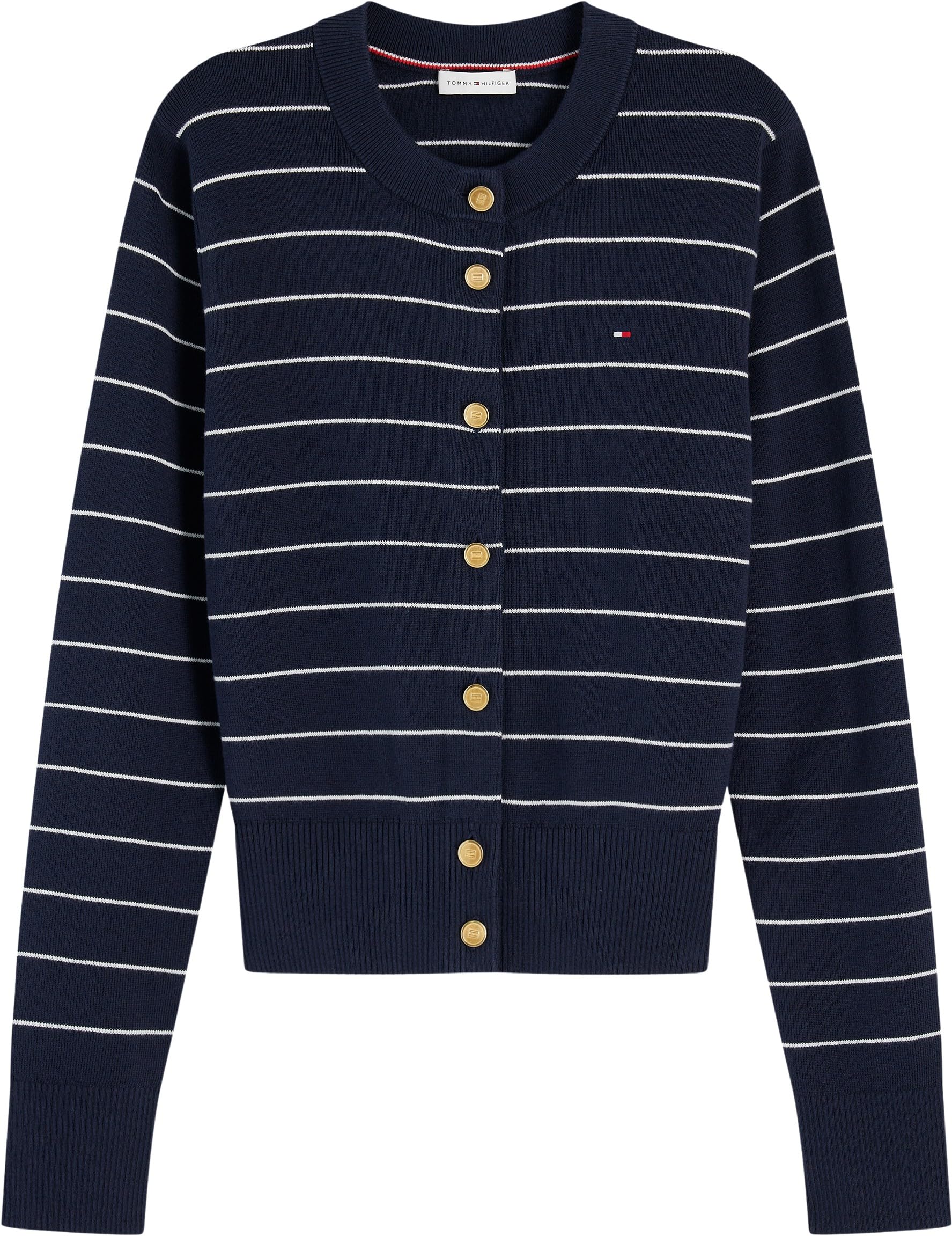 Tommy Hilfiger Jersey Stitch Cardigan Ww0ww51115 Suéter cárdigan Mujer (Pack de 1)