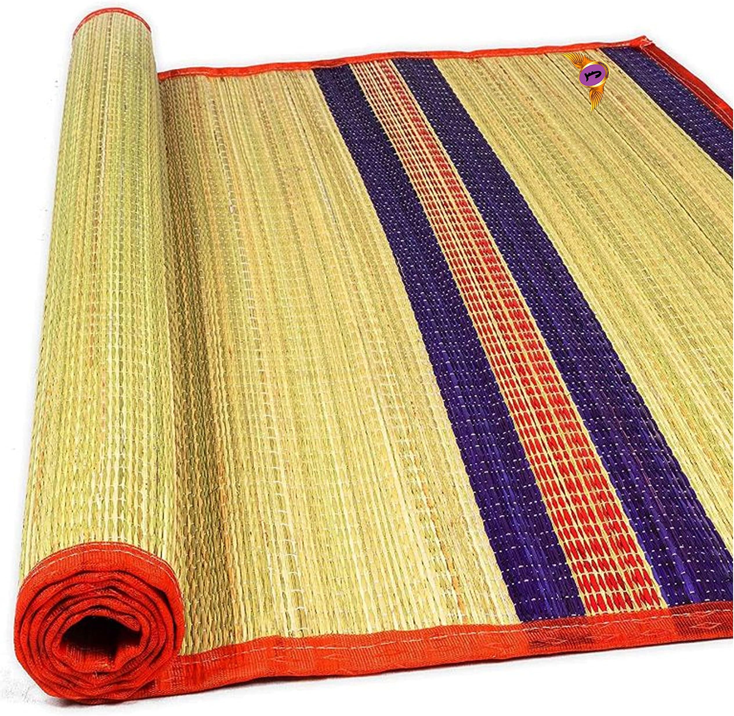 Striped Korai Floor Mat 6 X 3.5 (RED)