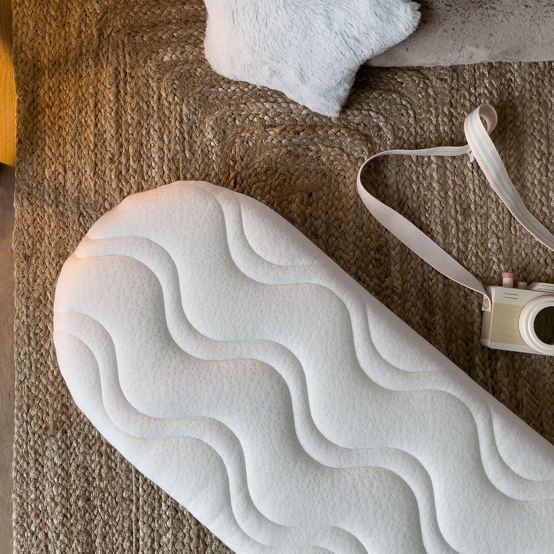 Kadolis - Matelas Landau 72x33x5 cm COCOLEGEND® - Coeur 100% Naturel | Coco et latex naturel - Matelas Nacelle/Couffin ferme nouveau-né - Housse amovible lavable - Forme Ovale - certifié OEKO-TEX®