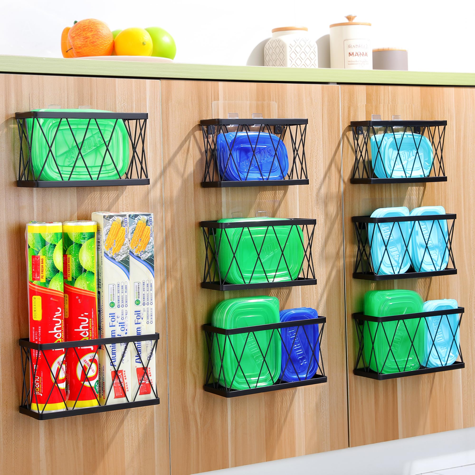 Amazon.com - YIGII 8 Pack Inside Cabinet Door Storage, Lid